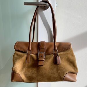 Coach weekender leather and suede bags
